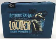 Divinity Boutique Canvas Bible Case #21048 Blue Actions Speak Louder Than Words