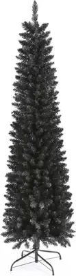 658 Tips Artificial Pencil Christmas Tree Halloween Tree, 6ft Pure Black Xmas...