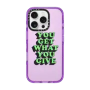 iPhone 16 Pro Impact Case Get What You Give by Quotes by Christie