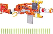 Nerf Zombie Strike Scravenger 12-Dart Blaster - Tactical Light, Barrel Extension, Scope, 2-Dart Blaster, Two 12-Dart Clips, 26 Elite Darts, for Kids Ages 8 and up (Multicolour)