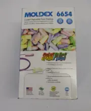 Moldex Sparkplugs 6654 Corded NRR33 Noise Reduction Disposable Earplugs 100 Pair