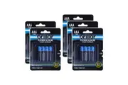 20x Brillar Multi-Pack AAA LR03 1.5v Battery Platinum Alkaline Batteries Blue