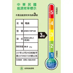 日象 12人份全機316不鏽鋼養生電鍋 ZOER-TOP12S