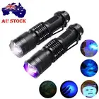 Mini UV Ultra Violet LED Flashlight Blacklight Light 395/365 nM Inspection Torch