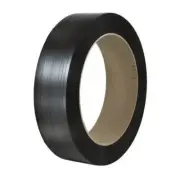 Signode Comparable Hand Grade Strapping Black 7/16 x 10500' Roll on 16 x 6 Core