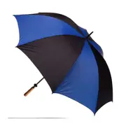 Clifton Albatross Golf 132cm Manual Windproof Umbrella Wood Handle Black/Royal