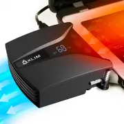 KLIM Tempest Laptop Cooler with Vacuum Fan - New - Gaming Laptop Fan with Displa