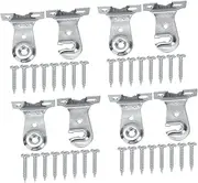 [BATHVEVE] 4 Sets Roller Shade Bracket: Single Round Open for Quick Installation Metal Spring Roller Blind Fittings for Bedroom DIY Projects