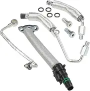 Turbo Oil Return Drain Line and Oil Feed Pipe Kit 55568031 55592600 25198546 55567067 55587854 Compatible with Cruze Buick Encore