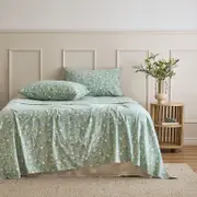 Ditsy Floral Cotton Flannelette Sheet Set [HABBPRINFL25E]
