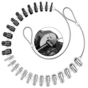 Nut & Bolt Thread Checker 26 Male/Female Gauges, classic model