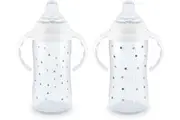 NUK Large Learner Cups 8+ Months Timeless Collection BPA Free Leak & Spill Proof Bottles 2x300ml