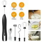Electric Milk Frother Whisk Handheld Coffee Foam Mixer USB Rechargeable NEW