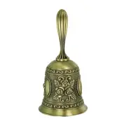 Hand Bell 1pcs Dinner Bell Call Bell Vintage Carved, Bronze