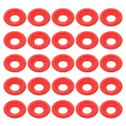 25 Pcs Silicone Rubber Gaskets Washer for Home Brew Soda Bottle, Red