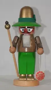ORIGINAL GERMAN STEINBACH IRISHMAN W/ STICK NUTCRACKER CHUBBY 11.75" NEW IN BOX
