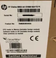 HP EliteOne 800 g6 i5-10500 8GB 1TB All-in-one win 11 pro - WARRANTY