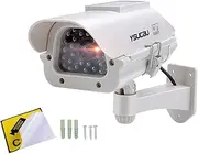Solar Powered CCTV Security Fake Dummy Camera with Flashing Led Outdoor/Indoor Use for Homes & Business