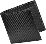 [Qianly] Wallet for Men Thin Travel Small Classic Simple Bifold Wallet