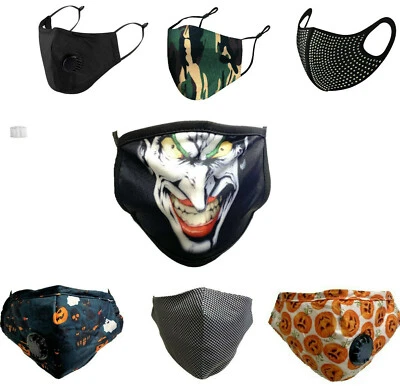 Face Mask Breathable Face Covering UK Virus Protection Cover Washable Reusable