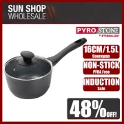 100% Genuine! PYROSTONE by PYROLUX 16cm 1.5L Non-stick Saucepan! RRP $110.00!
