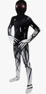 NEW Bomly Kid's Scream Spooky Halloween Suit Ghostly Morph Size 6-7 Years