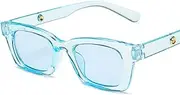 [HAOMAO] Small Frame Round Candy Colors Vintage Mirror Gradient Sunglasses For Women Uv400 Anti-Reflective