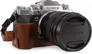 MegaGear Ever Ready Genuine Leather Camera Half Case compatible with Fujifilm X-T4