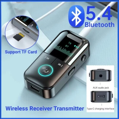 USB Wireless Bluetooth 5.4 Transmitter Receiver for Car Music Audio Aux Adapter
