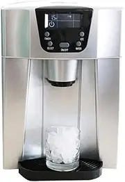 Ice Maker Machine Countertop, 24H, 24 Clear Ice Cubes in 8 Mins, Auto Self-Cleaning, LCD Display, Compact Portable Ice Maker with Scoop and Basket for Home/Office/Kitchen/Bar