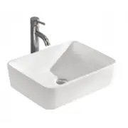 490*375*135mm SIMA Gloss White Ceramic Finishing Above Counter Basin 32mm No Overflow Waste Not Included With Basin
