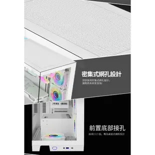 PC Park KDE ARGB電腦機殼 ATX /M-ATX / ITX 海景房 內附3個風扇