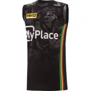Penrith Panthers 2024 Training Singlet Size 5XL Available Black NRL oneills