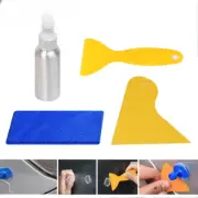 Paint Dent Repair Tool plastic scraper to remove glue from car body Rag alcohol