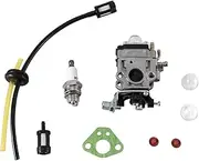 domoi 1Set MP15 15Mm 1E40-5 43Cc 49Cc 52Cc Carburetor Oil Cup Paper Pad Gasoline Engine Parts Alloy Carburetor Kit