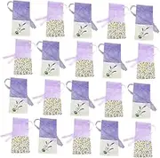 Gatuida 20pcs Purple Bag Encryption Yarn Bag Linen Fabric Bags Lavendar Sachet Bags Empty Sachet Packets Sachets Empty Bags for Wardrobes Tiny Cotton- Ramie Sacks Lavender Packing Bag