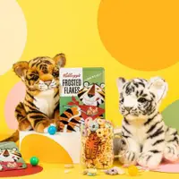 在飛比找ETMall東森購物網優惠-HANSA可愛小老虎獅子公仔兒童生日禮物毛絨玩具白虎玩偶新年