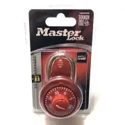NEW Master Lock Combination Lock 1530DCM RED