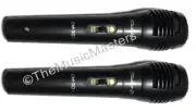 Pair of Handheld Karaoke DJ Vocal Dynamic Microphones Mics w/ XLR to 1/4" Cables