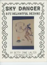 RARE BJ's Sky Dancer Native American Dream Catcher Grandfather Cross Stitch
