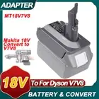 Battery Adapter for Makita 18V Battery Convert to Upgrade for Dyson V7+V8 Vacuum