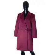 Anne Taylor Wool Blend Long Coat Women Size LP