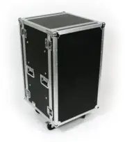 20 SPACE 20" DEEP RACK MOUNT ATA SHOCK ROAD AMP RACK FLIGHT CASE w/ CASTERS