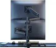 Monitor Arm Gas 17-35 Inch Dual Monitor Mount, Adjustable Screen Mount 2 Monitors Tilt/Swivel/Rotate, Hold Up to 24.2 Lbs per Arm with VESA 75/100 mm Monitor Desk Mount