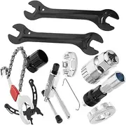 PAMINGONO 1 Set Bicycle Repair Tools Bike Tire Tool Bicycle Tool Valve Stem Tool Bicycle Disc Truing Wrench Bike Repair Tools Mountain Bike Wrench Bike Tool Kit Portable Bike Kit