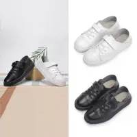 在飛比找momo購物網優惠-【FUFA Shoes 富發牌】質感真皮兩穿式休閒鞋-全黑/