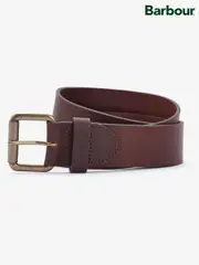 Barbour® Brown Matt Leather Belt (297265) | $90