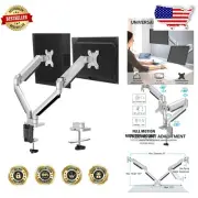 Fully Adjustable Dual Monitor Stand with Cable Management – Perfect for Any Desk