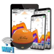 Wifi Wireless Fish Finder Depth Echo Sounder Dual Frequency Sonar Transducer