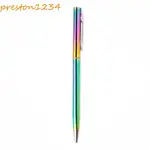 PRESTON原子筆彩虹五顏六色辦公用品旋轉杆金屬廣告筆